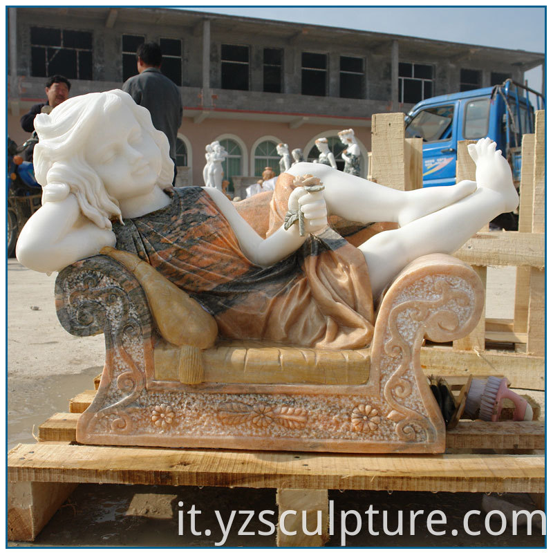 marble cherub statue